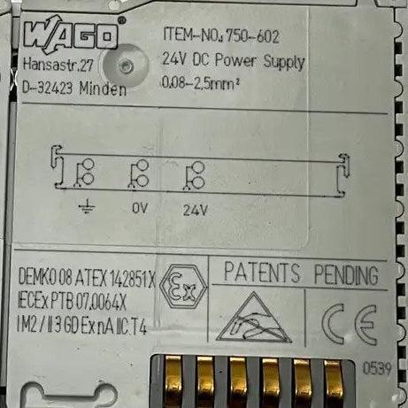 Wago 750-602 24V DC Power Supply Module-Power Supply Module-Used Industrial Parts