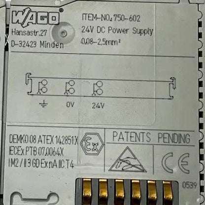 Wago 750-602 24V DC Power Supply Module-Power Supply Module-Used Industrial Parts