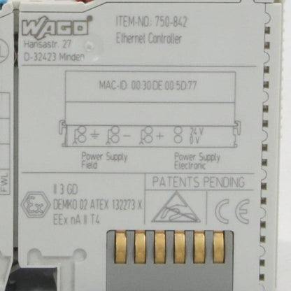 Wago 750 842 Ethernet Controller-Ethernet Controller-Used Industrial Parts