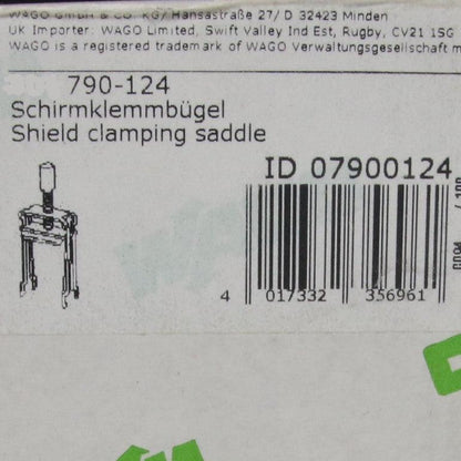 Wago 790-124 Shield Clamping Saddles - 10/pack-Shield Clamping Saddles-Used Industrial Parts