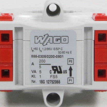 Wago 855-030/0200-0501 Plug-in Current Transformer-Plug-in Current Transformer-Used Industrial Parts