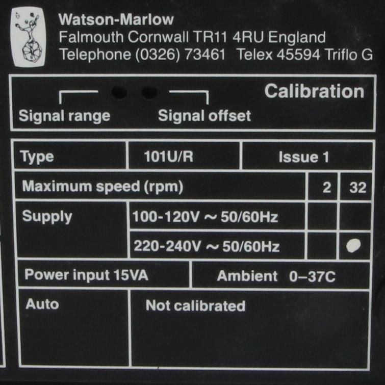 Watson Marlow 101UR Peristaltic Pump-Peristaltic Pump-Used Industrial Parts