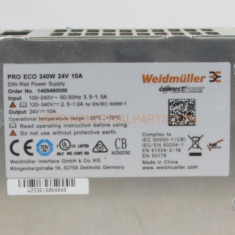 Weidmuller Pro Eco 240W 24V DIN Rail Power Supply-Power Supply-CA-06-07-04-Used Industrial Parts