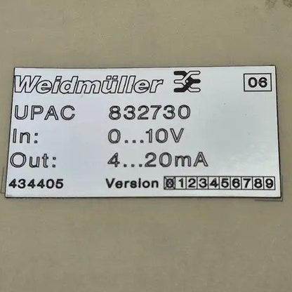 Weidmuller Ultra SlimPak Analog Isolator - 832730-Analog Isolator-Used Industrial Parts
