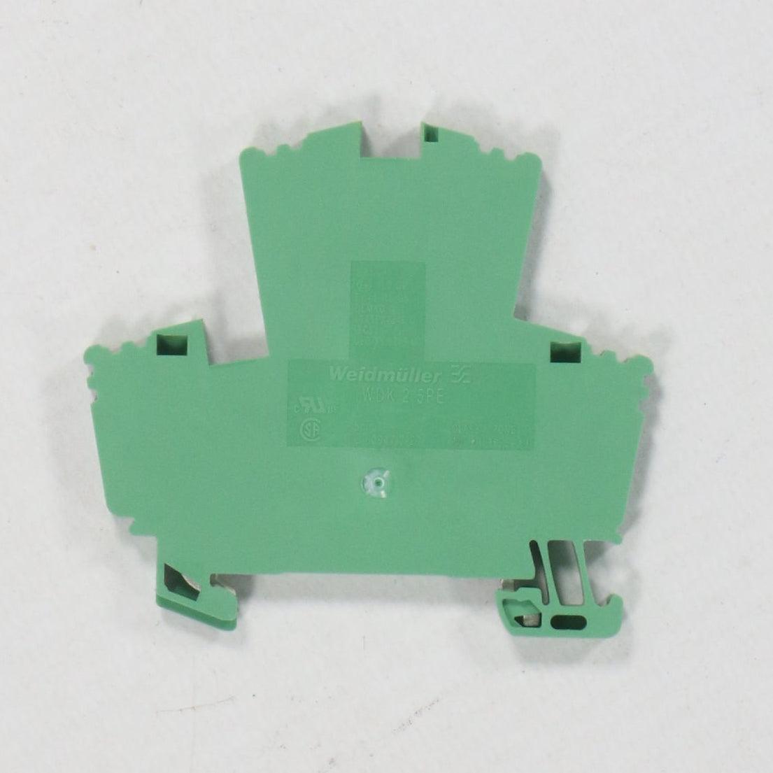 Weidmuller WDK 2.5PE Multi-tier PE Terminal Block (x50pcs)-Multi-tier PE Terminal Block-Used Industrial Parts
