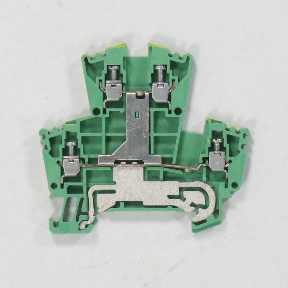 Weidmuller WDK 2.5PE Multi-tier PE Terminal Block (x50pcs)-Multi-tier PE Terminal Block-Used Industrial Parts