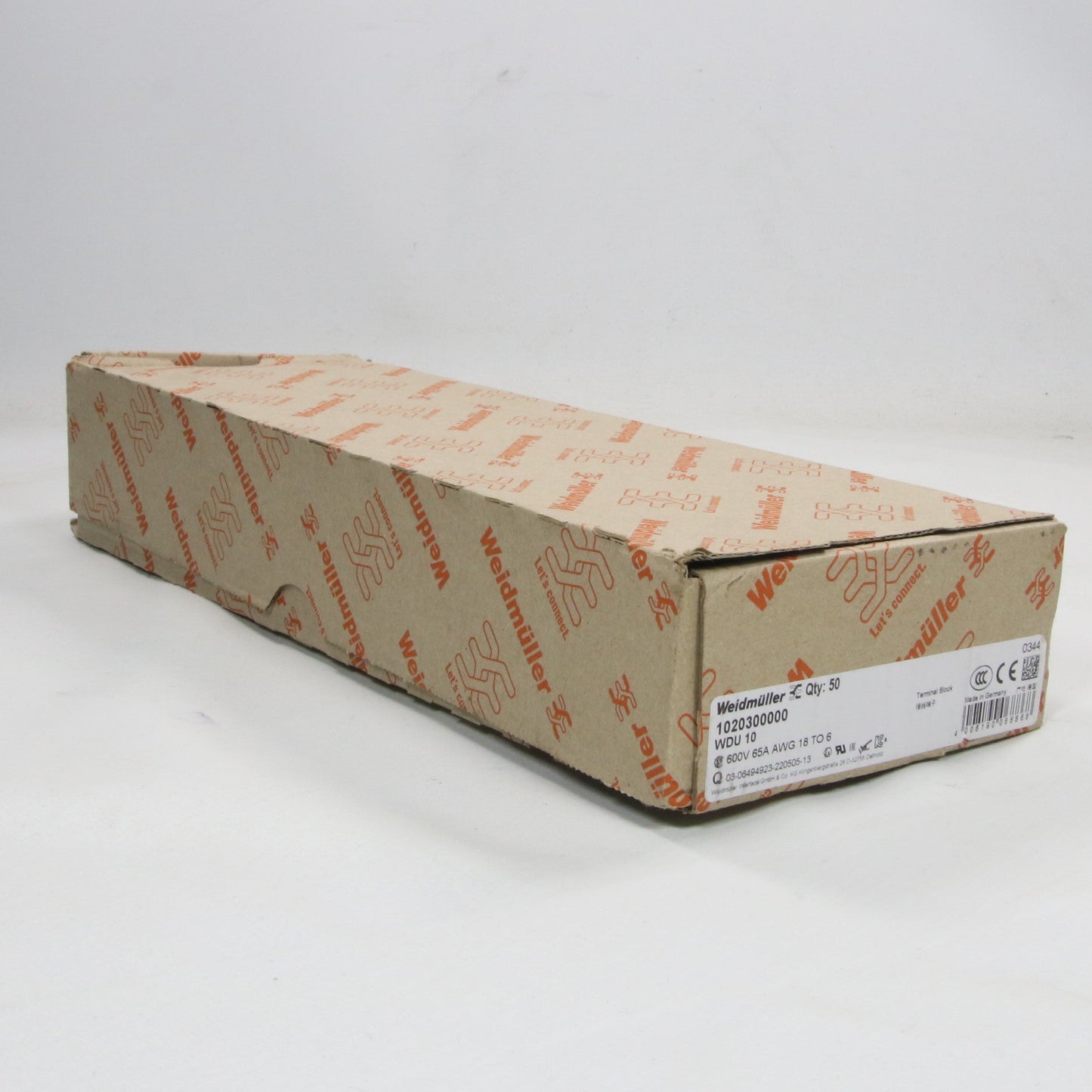 Weidmuller WDU 10 Feed-Through Terminal Block (x44pcs)-Feed-Throough Terminal Block-Used Industrial Parts