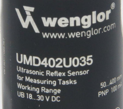 Wenglor Ultrasonic Reflex Sensor UMD402U035-Ultrasonic Reflex Sensor-Used Industrial Parts