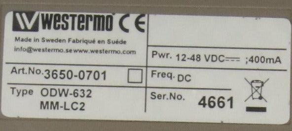 Westermo ODW-632 MM-LC2 Fibre Optic Modem-Fibre Optic Modem-Used Industrial Parts