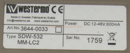 Westermo SDW-532 MM-LC2 Unmananged Industrial Ethernet Switch-Unmanaged Industrial Ethernet Switch-AE-03-04-Used Industrial Parts