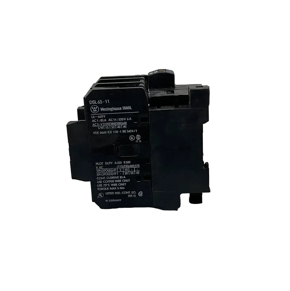 Westinghouse Fanal DSL 63-11 Industrial Contactor-Industrial Contactor-Used Industrial Parts