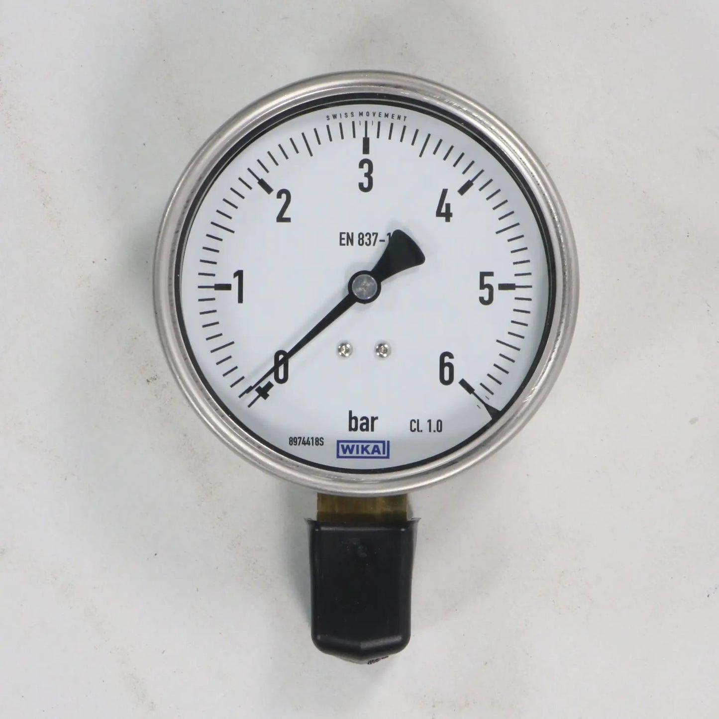 Wika 212.20.100 Analog Pressure Gauge-Analog Pressure Gauge-Used Industrial Parts