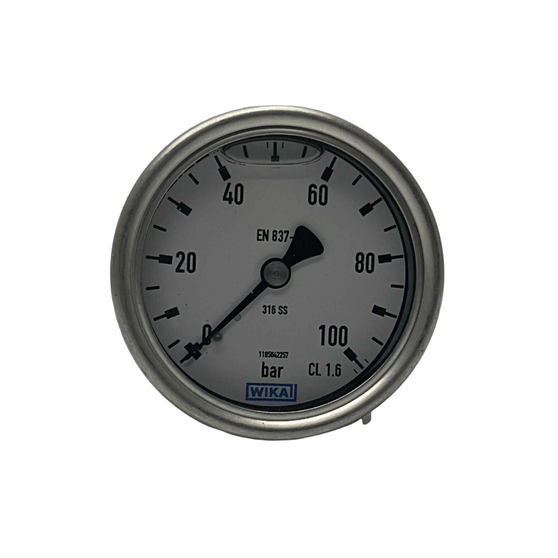Wika 233.50.063 Bourdon Tube Pressure Gauge-Bourdon Tube Pressure Gauge-Used Industrial Parts