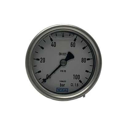 Wika 233.50.063 Bourdon Tube Pressure Gauge-Bourdon Tube Pressure Gauge-Used Industrial Parts