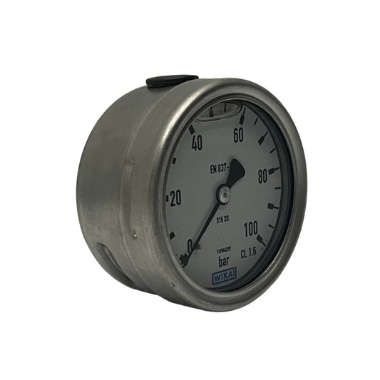 Wika 233.50.063 Bourdon Tube Pressure Gauge-Bourdon Tube Pressure Gauge-Used Industrial Parts