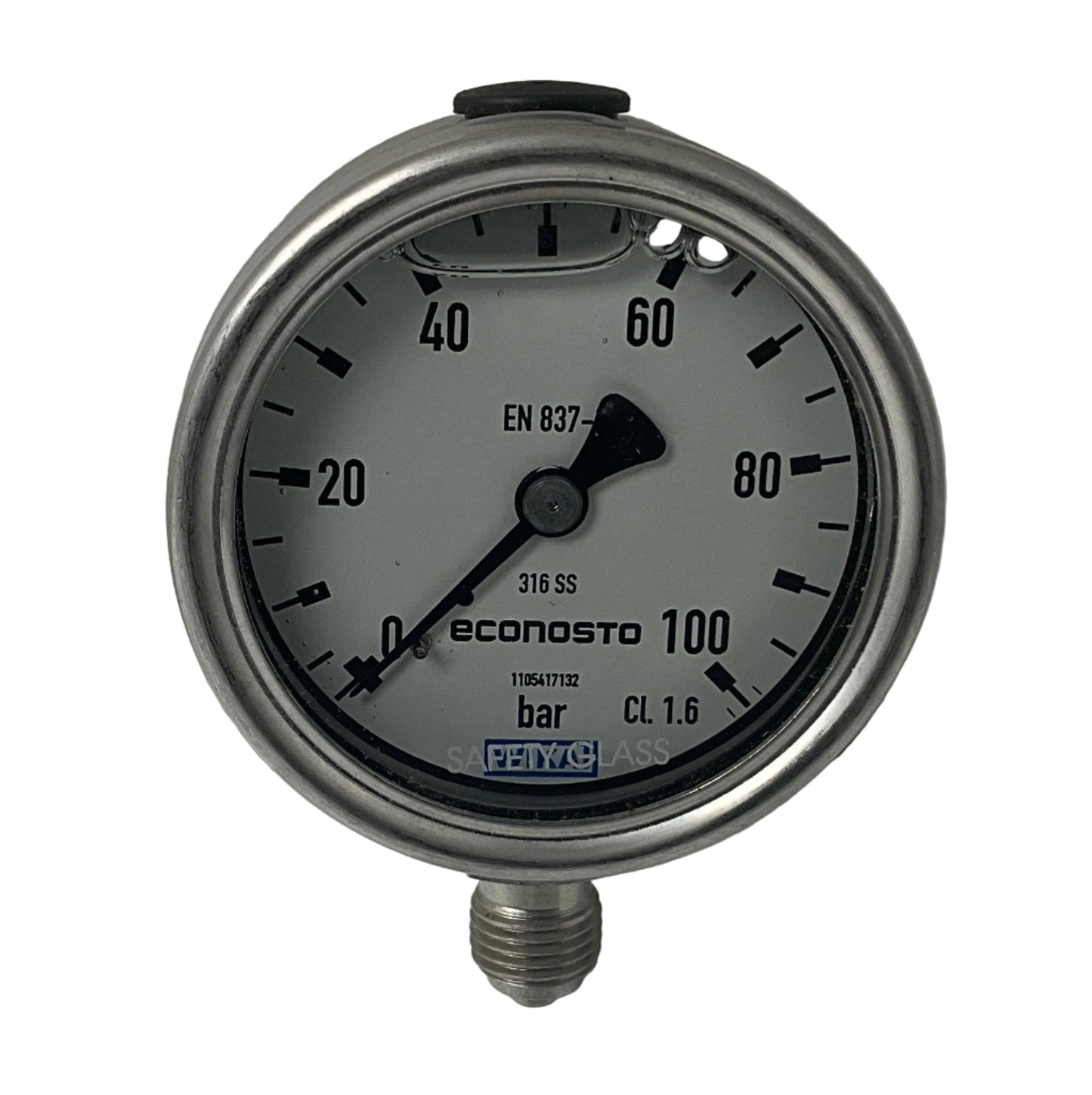 Wika 233.50.063 Econosto Bourdon Tube Pressure Gauge-Econosto Bourdon Tube Pressure Gauge-Used Industrial Parts
