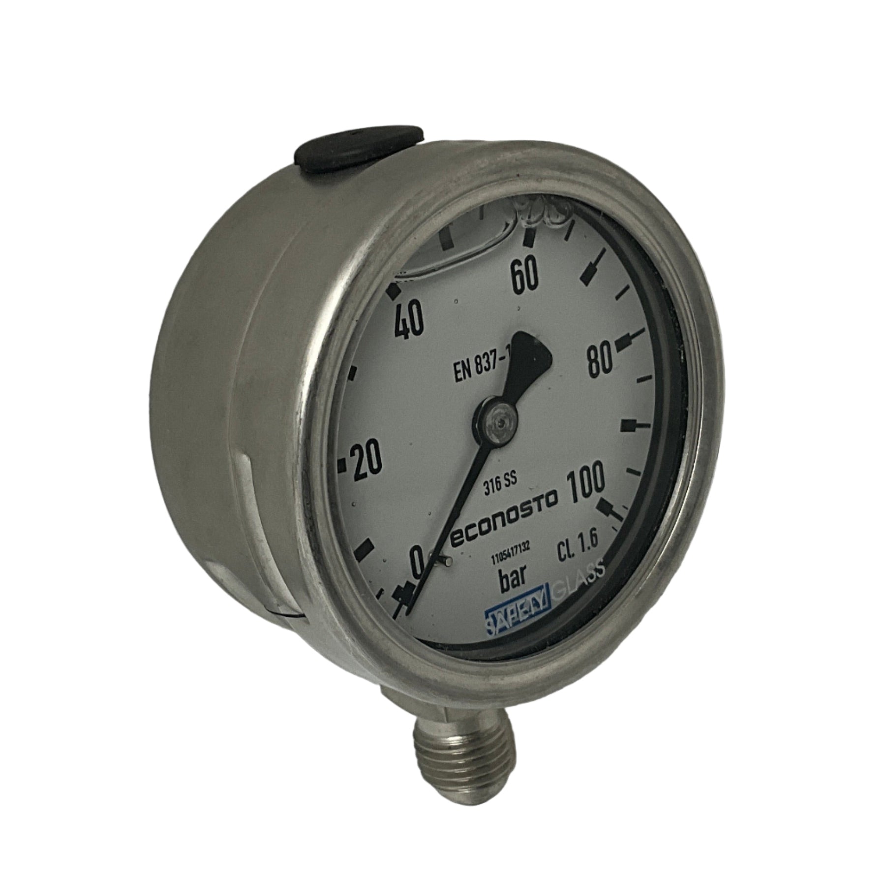 Wika 233.50.063 Econosto Bourdon Tube Pressure Gauge-Econosto Bourdon Tube Pressure Gauge-Used Industrial Parts