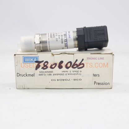 Wika Pressure Transmitter 891.13.500-Pressure Transmitter-DB-03-08-Used Industrial Parts