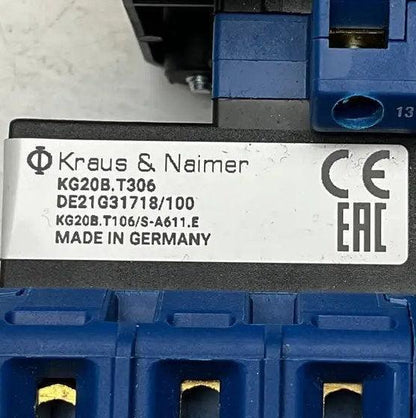 Kraus & Naimer KG20B.T306 Panel Mount Isolator Switch-Panel Mount Isolator Switch-Used Industrial Parts