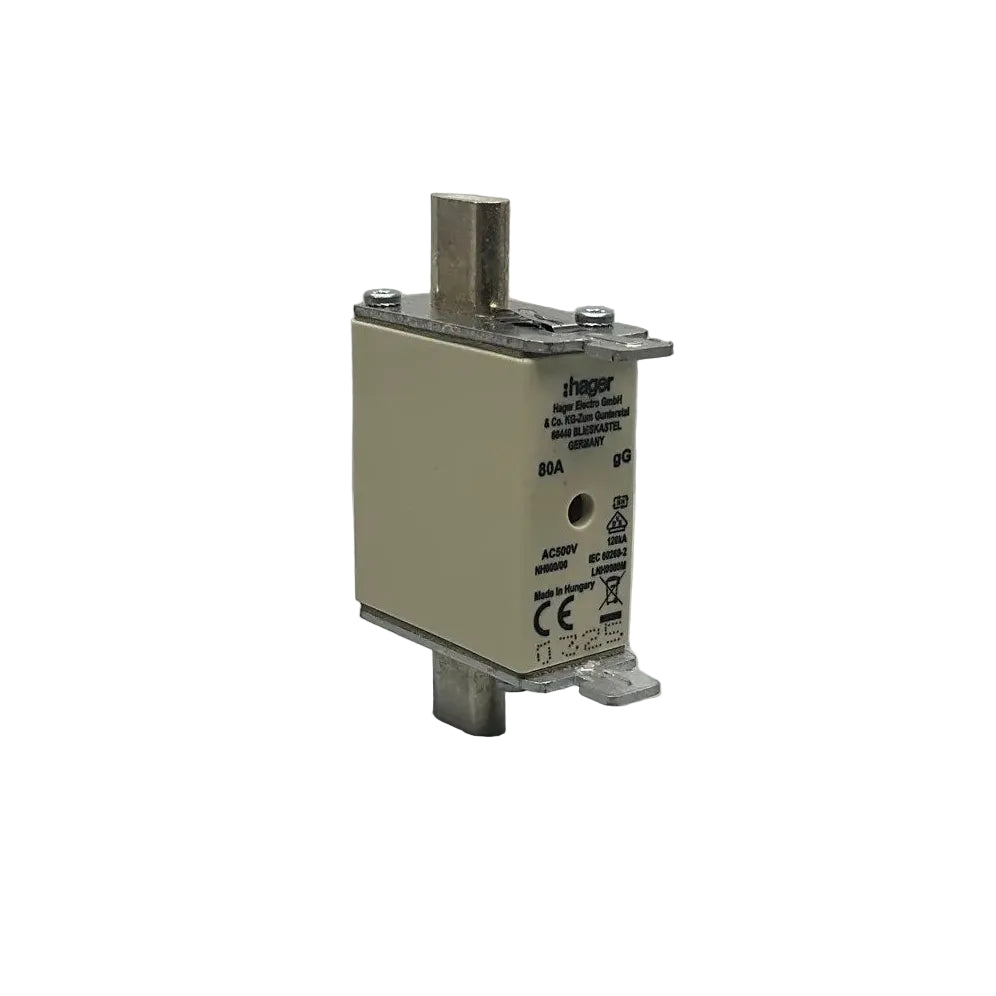 Hager LNH0080M Fuse x 3pcs.-Used Industrial Parts
