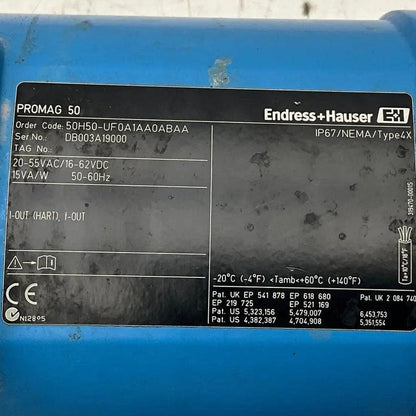 Endress+Hauser Promag 50H50 Electromagnetic Flowmeter-Electromagnetic Flowmeter-Used Industrial Parts
