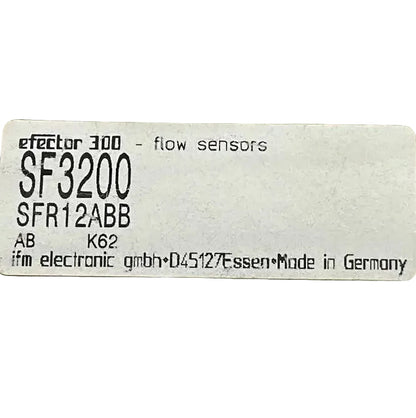 IFM Electronic SF3200 Flow Sensor-Flow Sensor-Used Industrial Parts