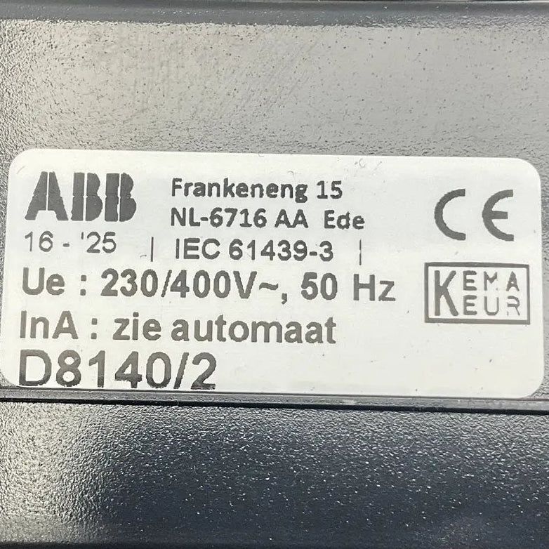 ABB D8410/2 Single-Phase Fused Distribution Box-Single-Phase Fused Distribution Box-Used Industrial Parts