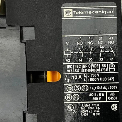 Used Industrial Parts : Telemecanique CA3 DN22 24v