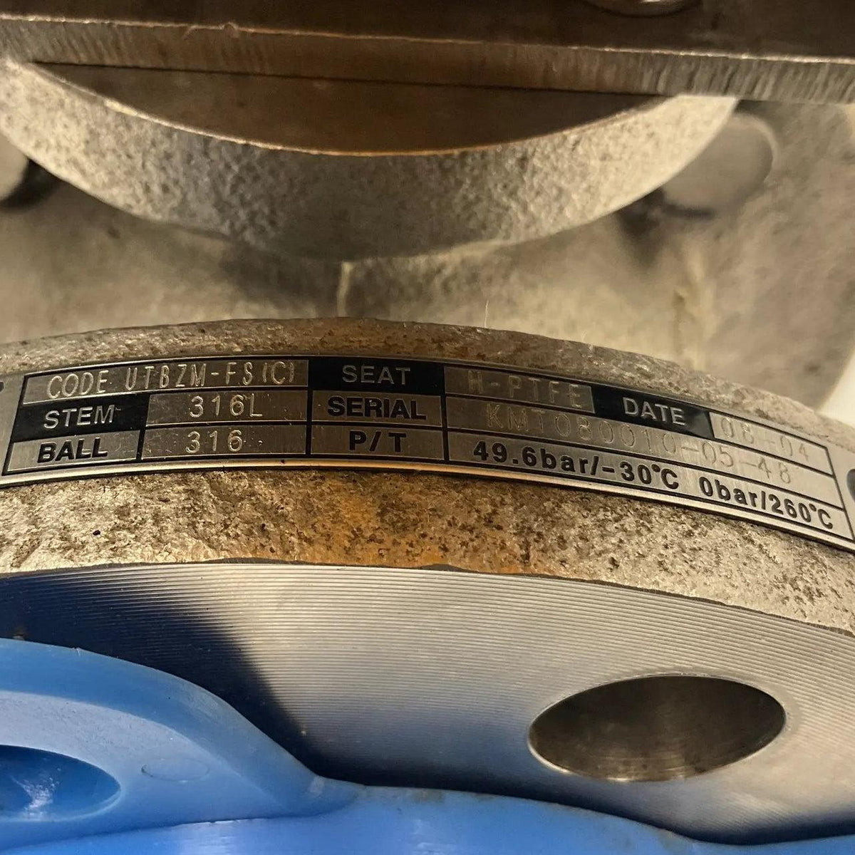Emerson ES0200 Pneumatic Actuator with Kitz Corporation UTBZM-FS(C) Ball Valve Assembly-Pneumatically Actuated Ball Valve Assembly-Used Industrial Parts