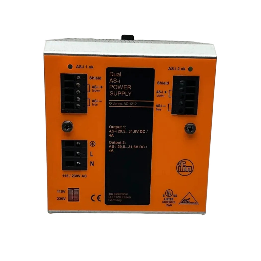 Used Industrial Parts : IFM Electronic AC1212 Dual AS-i Power Supply