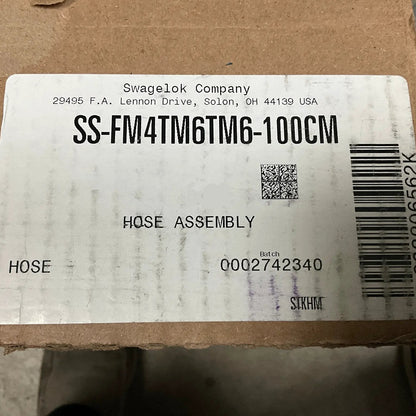 Swagelok Flexible Metal Hose Assembly: Swagelok SS-FM4TM6TM6-100CM Flexible Metal Hose Assembly