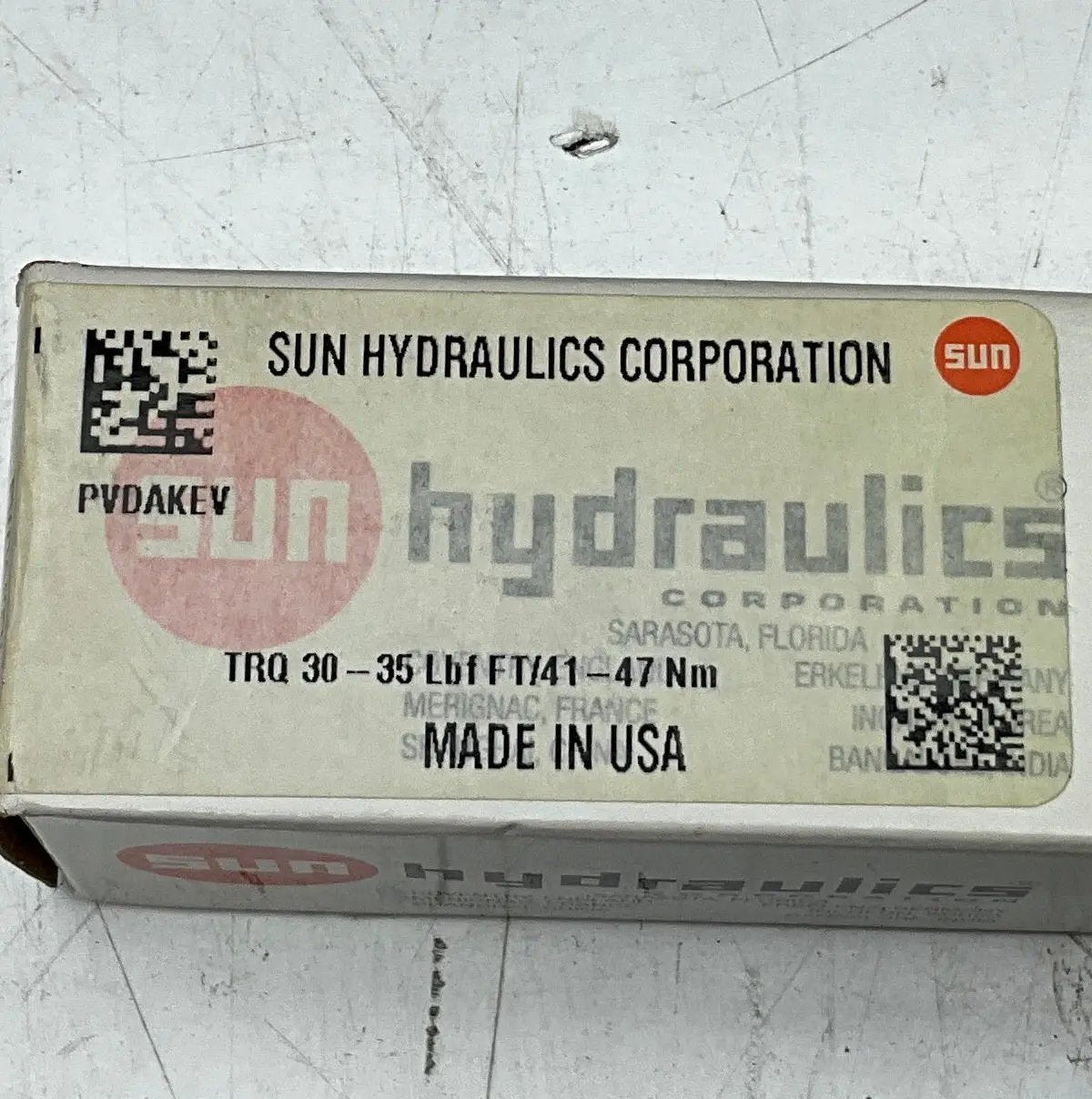 Sun Hydraulics PVDAKEV Pilot Operated Pressure Reducing Valve - DE-PO-068772-Pilot Operated Pressure Reducing Valve-Used Industrial Parts