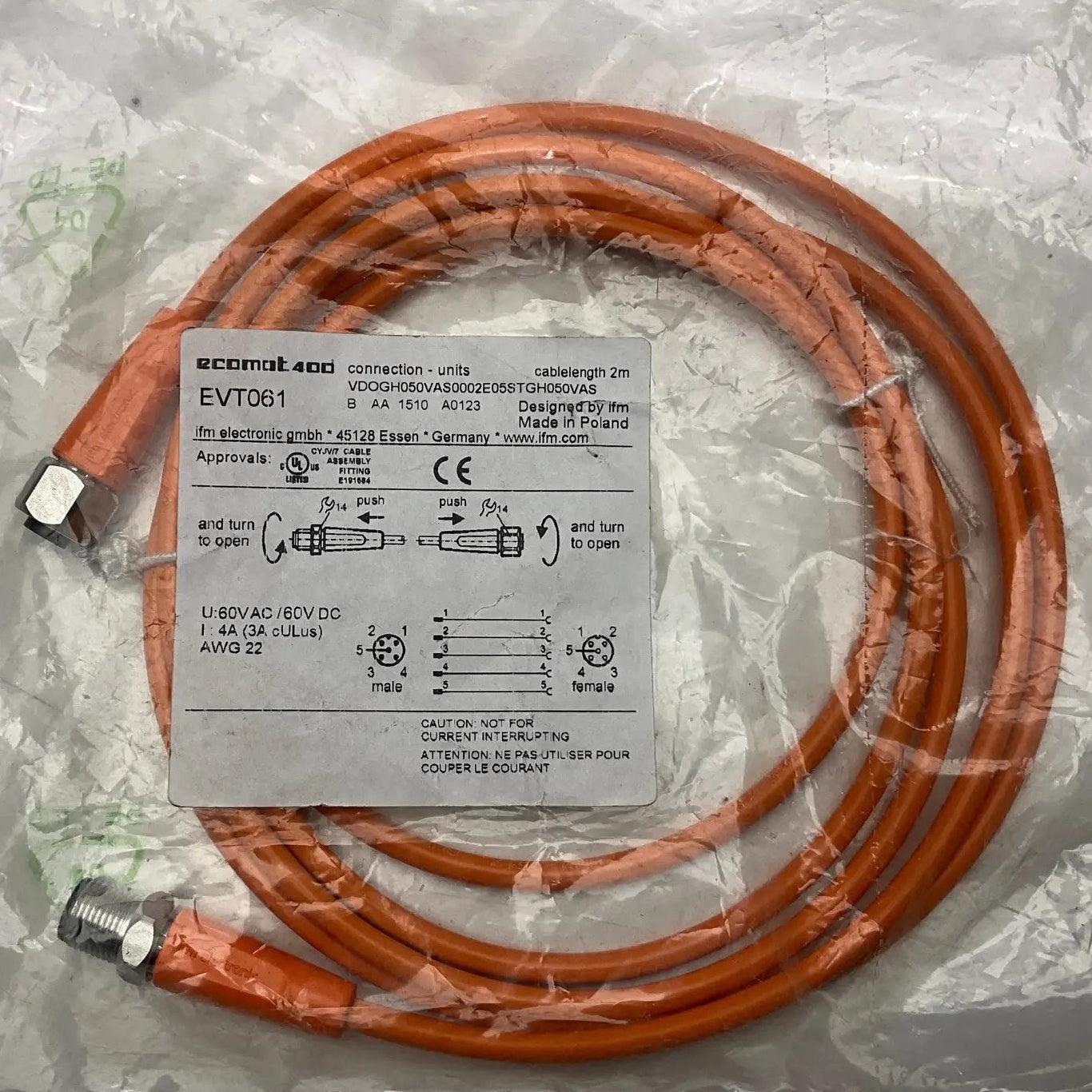IFM Electronic EVT061 Connecting Cable-Used Industrial Parts