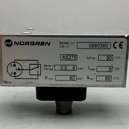 IMI Norgren Electro-mechanical Pneumatic Pressure Switch: IMI Norgren 0880360 Electro-mechanical Pneumatic Pressure Switch