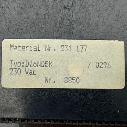 Diessel DZ6NDSK Industrial Flow Meter Display-Industrial Flow Meter Display-Used Industrial Parts