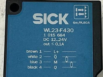 Sick Photoelectric Retro-Reflective Sensor: Sick WL23-F430 Photoelectric Retro-Reflective Sensor
