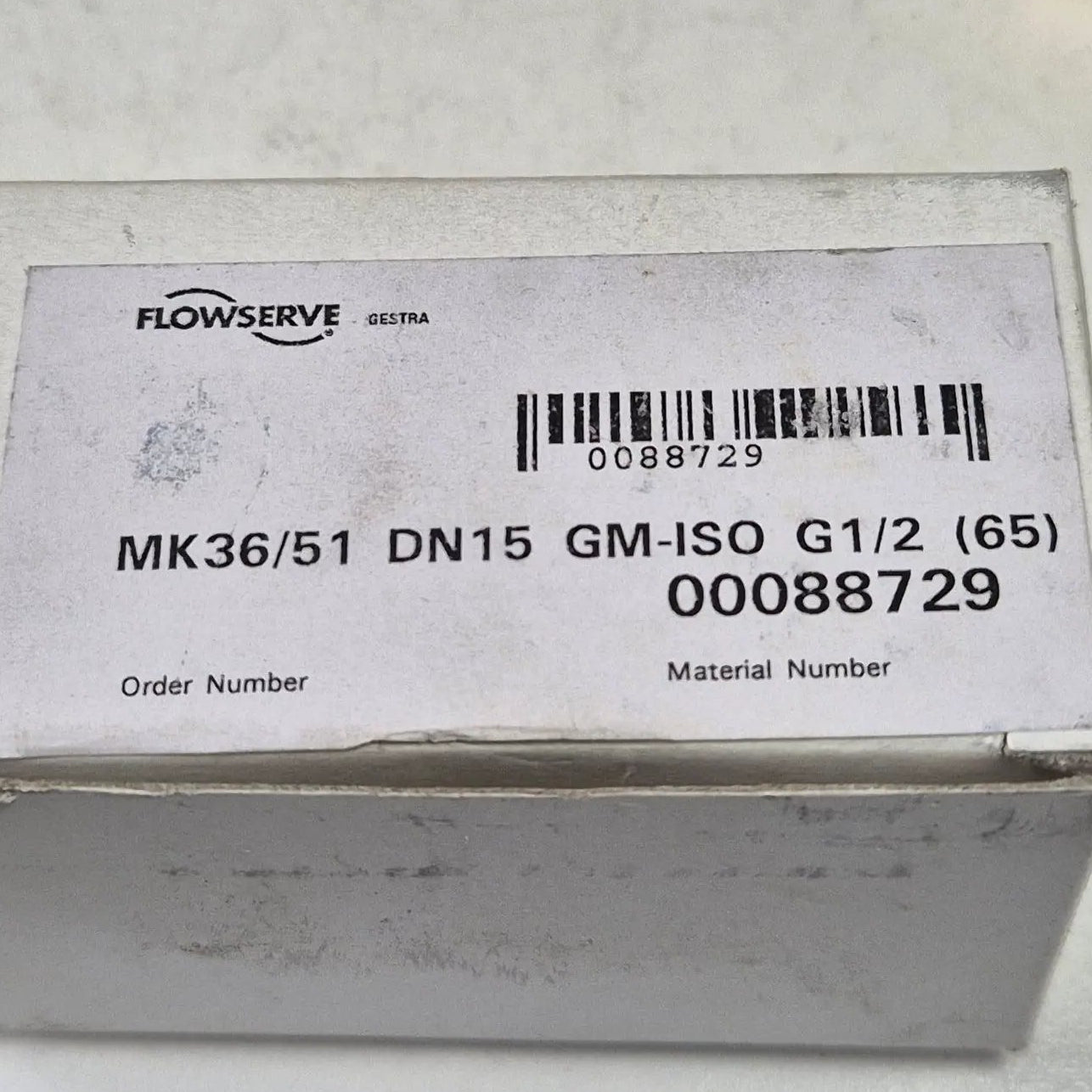 Flowserve / GESTRA Thermostatic Steam Trap: Flowserve / Gestra MK 36-51 Thermostatic Steam Trap