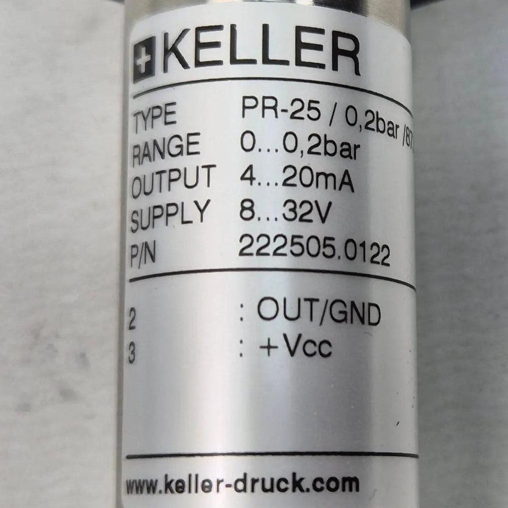 Keller Piezoresistive Low-Pressure Transmitter: Keller P5-25/0.2 Bar/8735.1 Piezoresistive Low-Pressure Transmitter