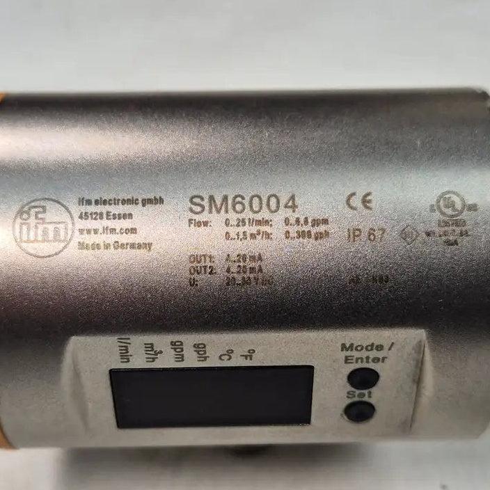 IFM Electronic Magnetic Inductive Flow Meter: IFM Electronic SM6004 Magnetic Inductive Flow Meter