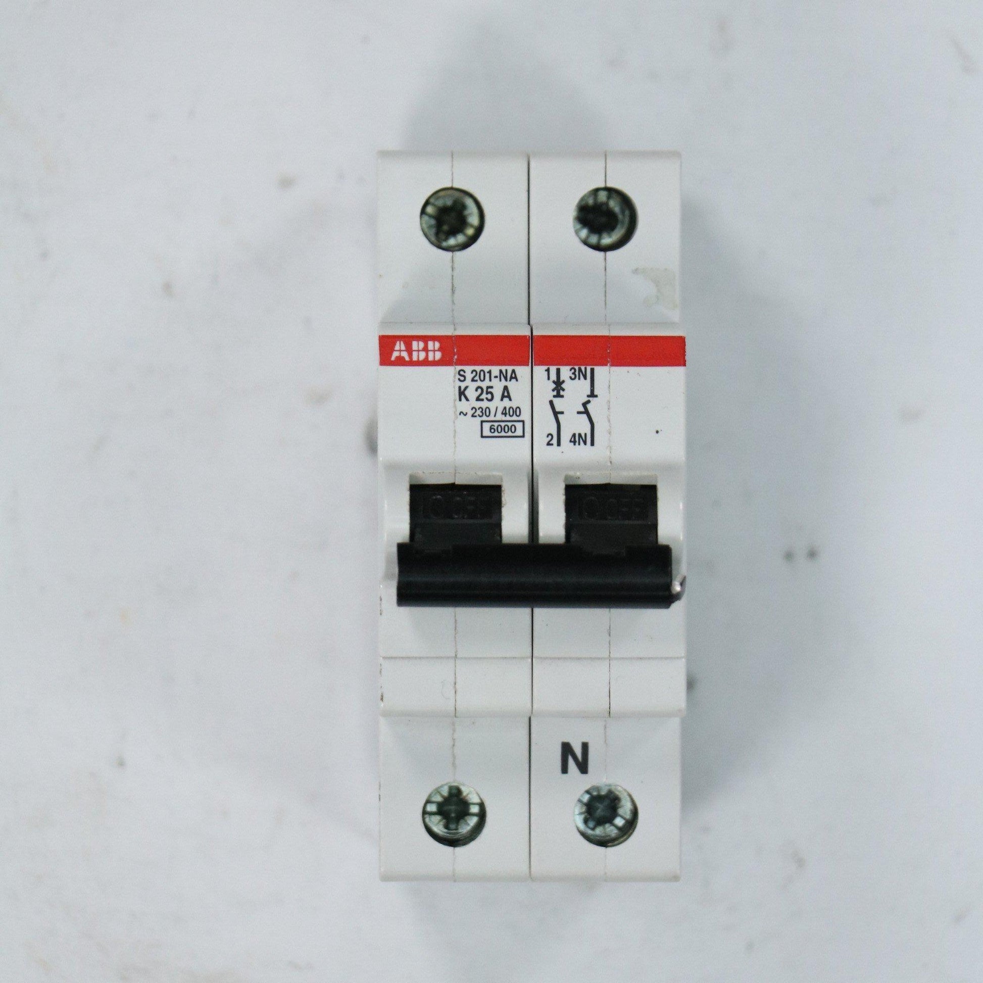 ABB CIRCUIT BREAKER K 25 A S 201-NA-Electric Components-Used Industrial Parts