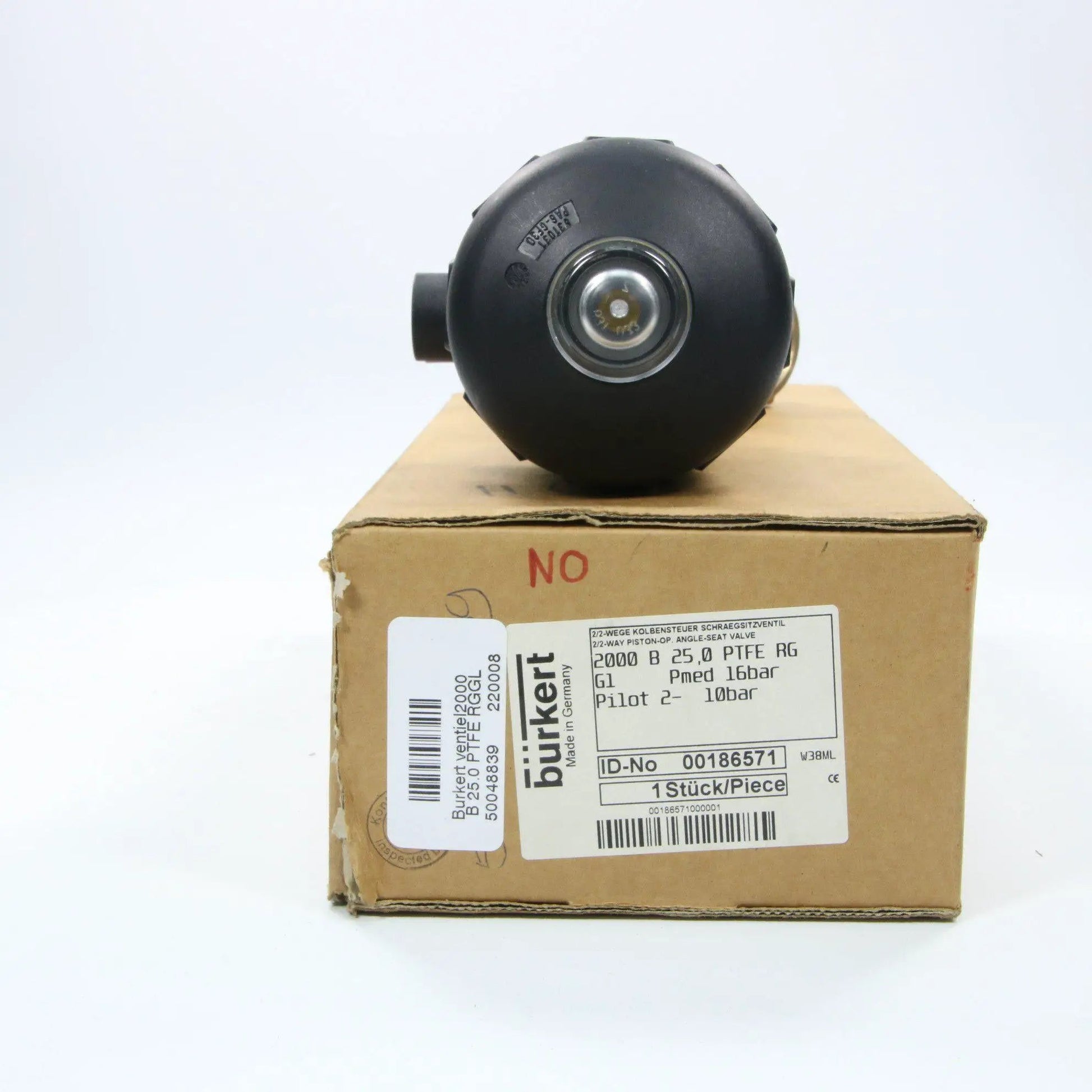 Burkert 00186571 W38ML NO Brass Valve DN25 G1"-Industrial-Used Industrial Parts