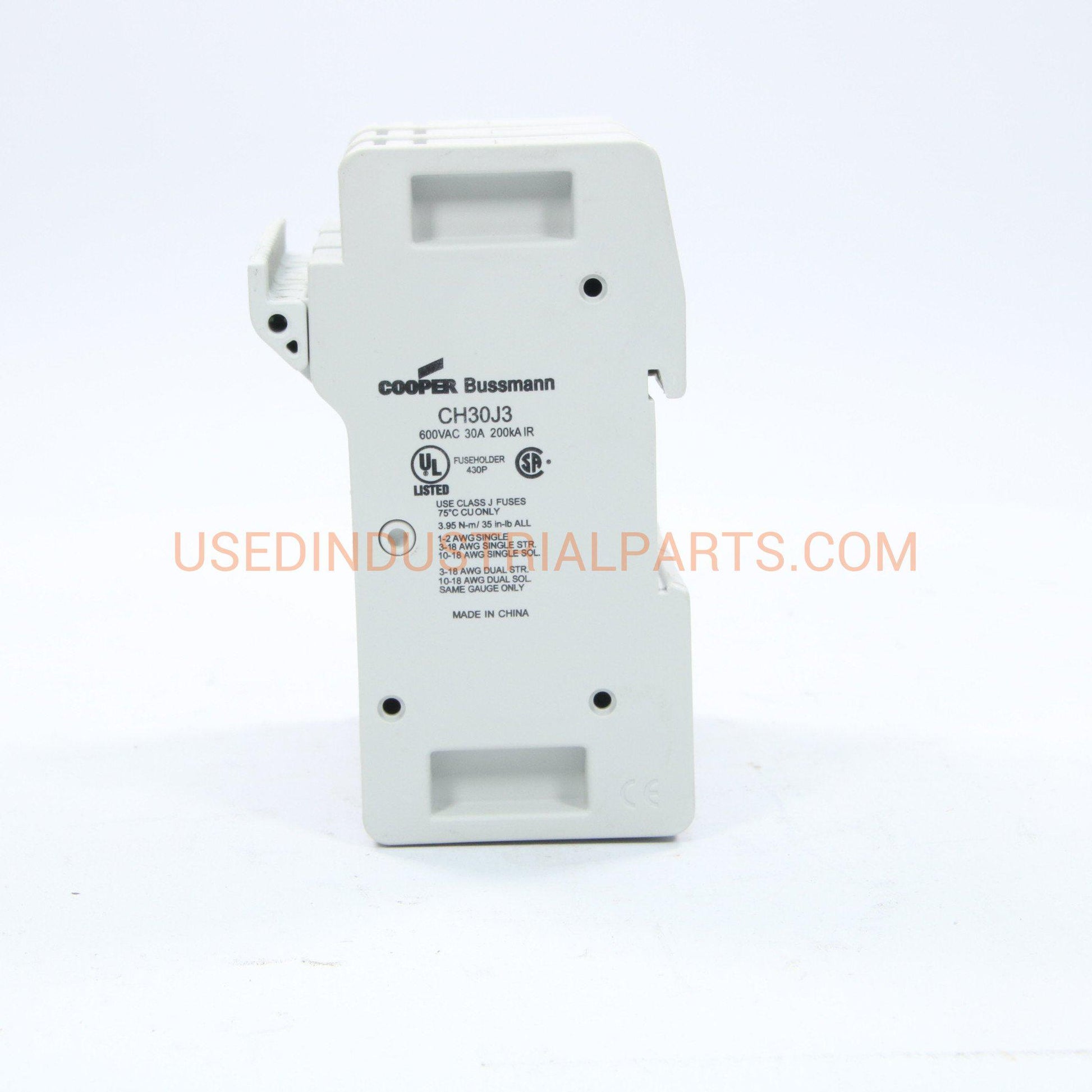 Bussmann CH30J3 EDISON MODULAR FUSE HOLDER-Electric Components-AA-01-02-Used Industrial Parts