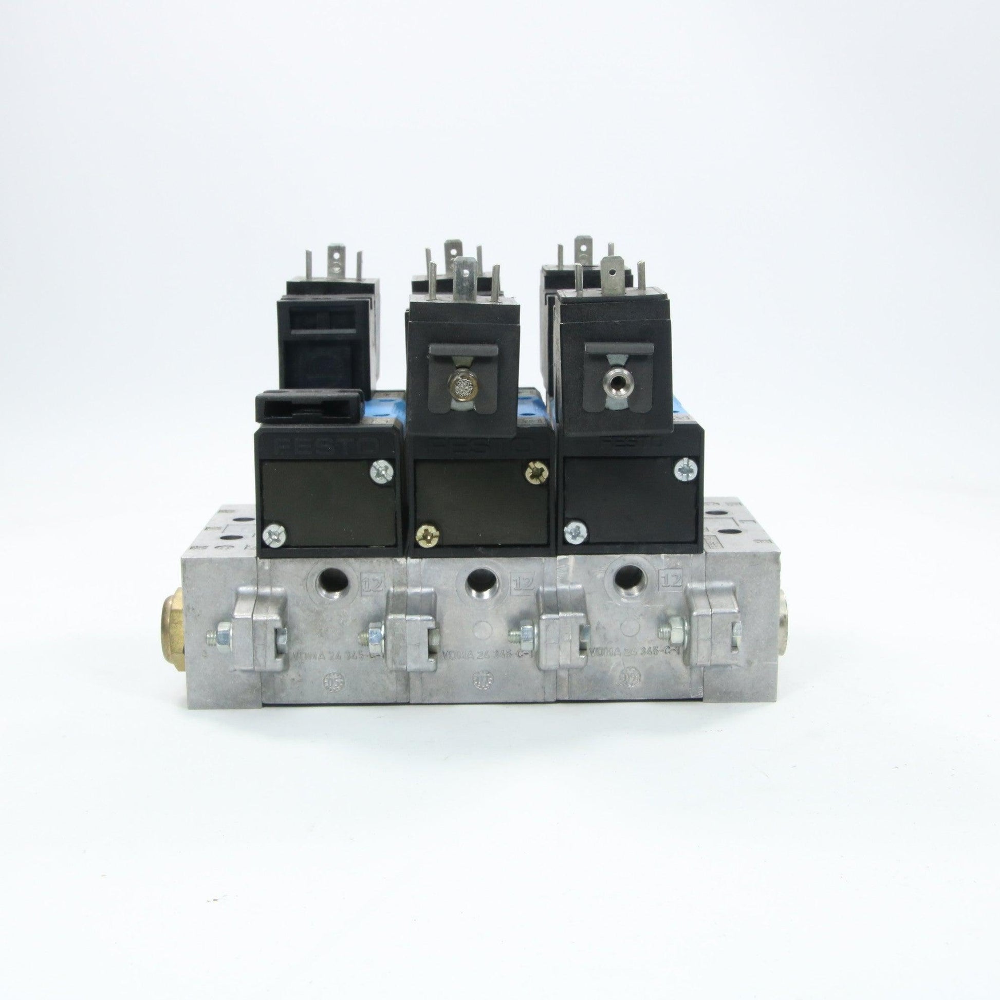 Festo Valve Block VDMA-24-345-D-1 Base-Pneumatic-Used Industrial Parts