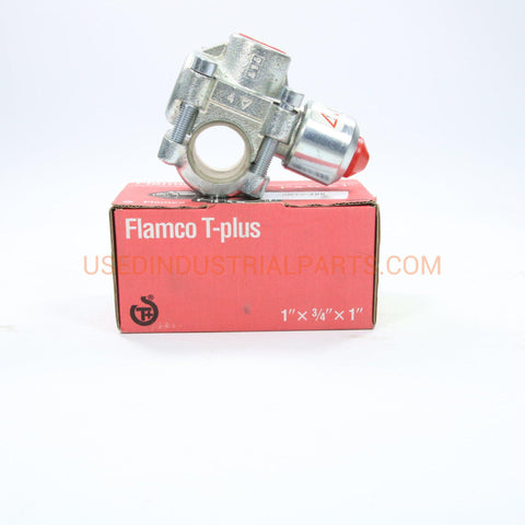 Image of Flamco T-Plus 90326 1"x3/4x1" steel pipe-Industrial-DB-01-08-Used Industrial Parts