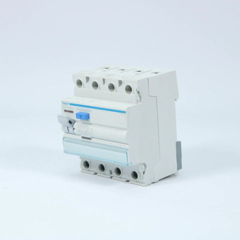 Hager 4 Pole Residual Current Circuit Breaker, 40A, 30mA CDA440G-Electric Components-Used Industrial Parts