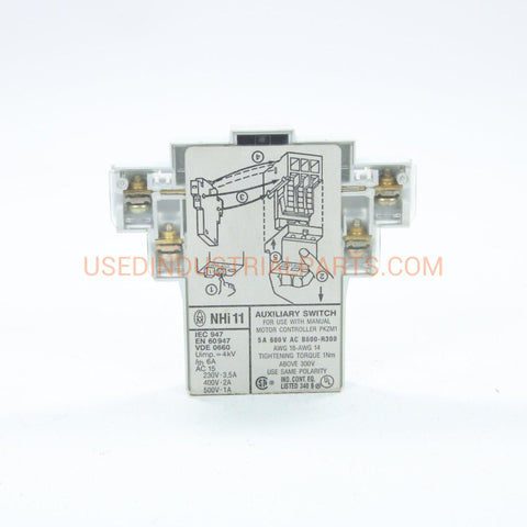 Image of KLOCKNER MOELLER NHI11 AUXILIARY CONTACT-Electric Components-AA-04-04-Used Industrial Parts