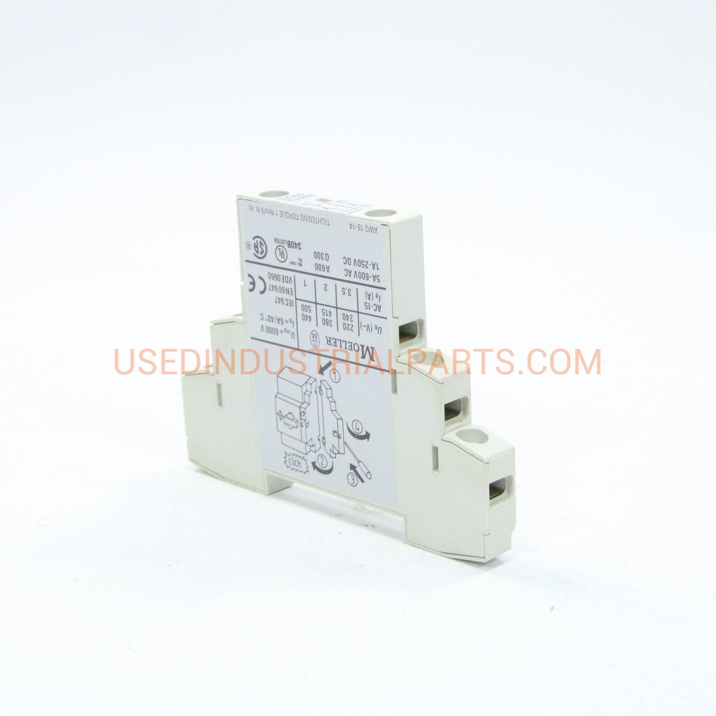 KLOCKNER MOELLER NHI12 PKZ0 AUXILIARY CONTACT-Electric Components-AA-04-04-Used Industrial Parts