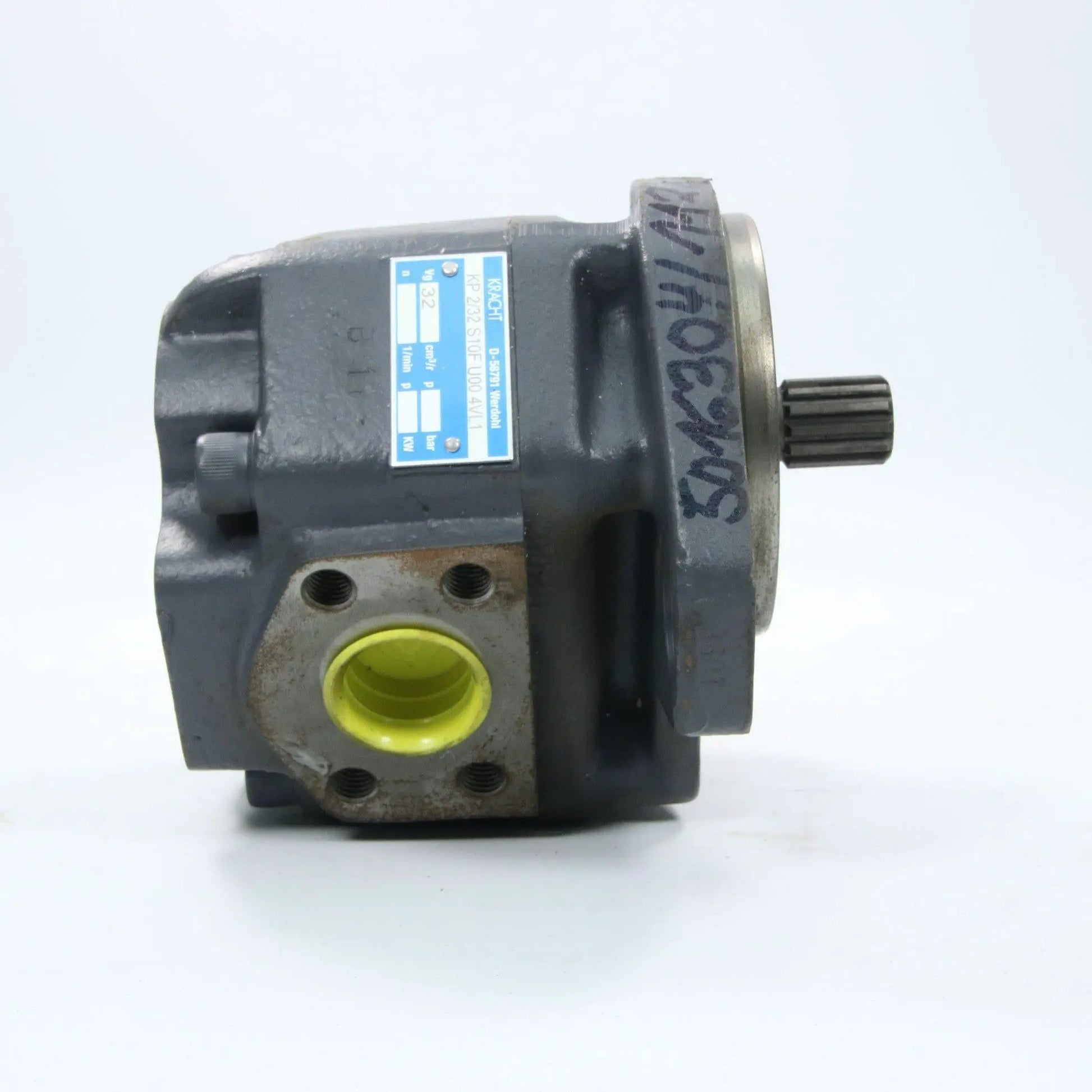 Kracht High Pressure Gear Pump KP232 S10FU00 4VL1 – Used Industrial Parts