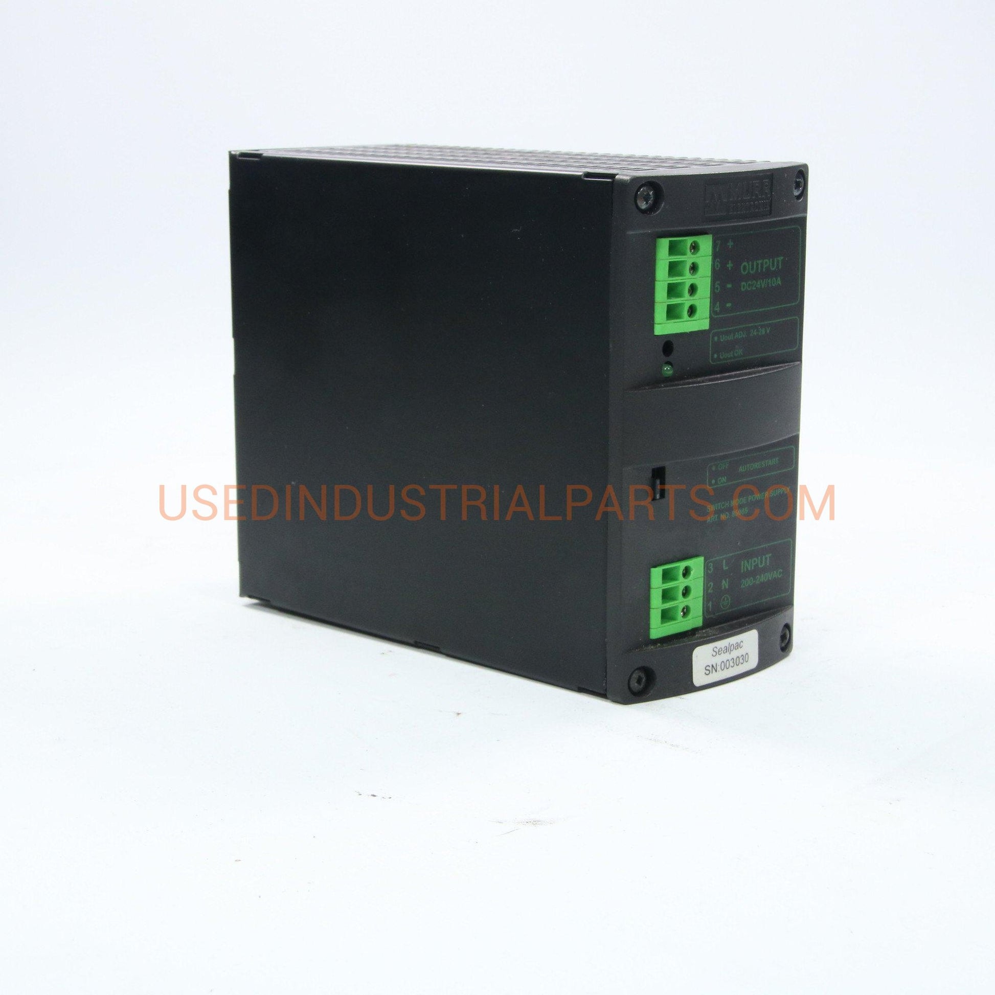 MURR ELEKTRONIK SWITCH MODE POWER SUPPLY MCS10-230/24-Power Supply-AB-03-07-Used Industrial Parts