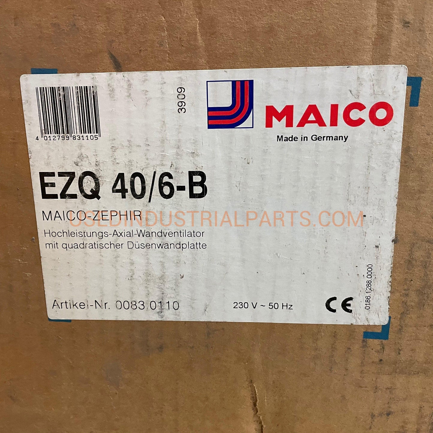 Maico EZQ 40/6 B-Fan-CE-02-08-Used Industrial Parts